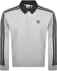 adidas Originals - Rugby Long Sleeve Polo - Lyst