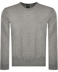 BOSS BUSINESS - Boss Leno Merino Wool Knit Jumper - Lyst