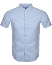 Farah - Farah Brewer Slim Short Sleeve Shirt - Lyst