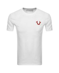 red white and blue true religion shirt