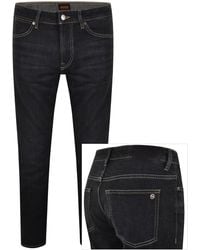 BOSS - Boss Delaware Slim Fit Jeans Dark - Lyst