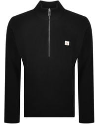 Calvin Klein - Jeans Quarter Zip Waffle Jumper - Lyst