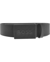 BOSS BUSINESS - Boss Icon Leather Belt - Lyst
