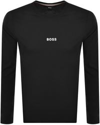 hugo boss black long sleeve t shirt