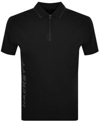 Hackett - Half Zip Polo T Shirt - Lyst