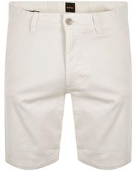 BOSS - Boss Chino Slim Shorts - Lyst