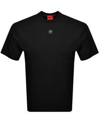 HUGO - Dalile Crew Neck T Shirt - Lyst