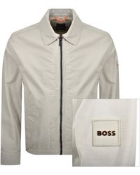 BOSS - Boss Ocrush Twill Jacket Light - Lyst