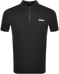 Ellesse Flyawani Short Sleeved Polo T Shirt - Black