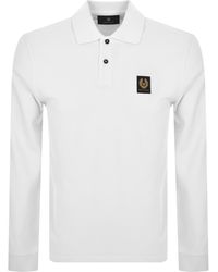 Belstaff - Long Sleeve Polo T Shirt - Lyst