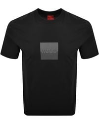 HUGO - Dusplit T Shirt - Lyst