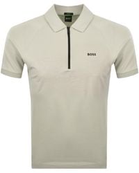 BOSS - Boss Globe Pattern Polo T Shirt - Lyst