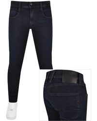 Replay - Anbass Hyperflex Slim Fit Jeans Dark Wash - Lyst