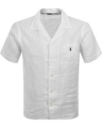 Ralph Lauren - Linen Short Sleeve Shirt - Lyst