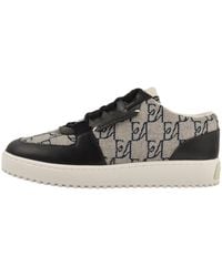 Armani - Emporio Leather Trainers - Lyst