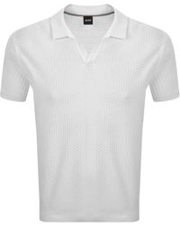 BOSS BUSINESS - Boss Knit Polo Jumper - Lyst