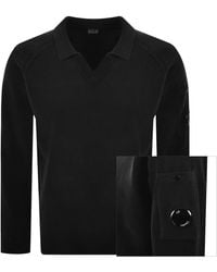 C.P. Company - Cp Company Chenille Lens Polo Jumper - Lyst