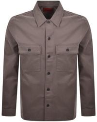 HUGO - Epoldo Overshirt Jacket - Lyst