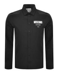 Moschino - Long Sleeve Logo Shirt - Lyst