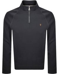 Farah - Farah Jim Quarter Zip Sweatshirt - Lyst