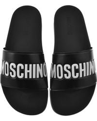 Moschino - Pool Sliders - Lyst