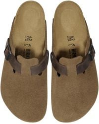Birkenstock - Boston Bs Mules Dark Tea - Lyst