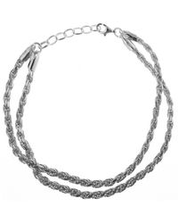 Serge Denimes Rope Bracelet - Metallic