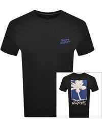 Tommy Hilfiger - Palm Photo Logo T Shirt - Lyst