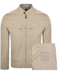 Belstaff - Grid Jacket Dark Sand - Lyst