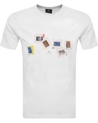 Paul Smith - Slides Graphic T Shirt - Lyst