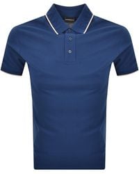 Armani - Emporio Logo Collar Polo - Lyst