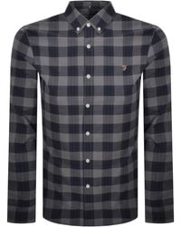 Farah - Farah Brewer Check Shirt Yale - Lyst