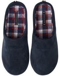 Tommy Hilfiger - Check Lined Slippers - Lyst