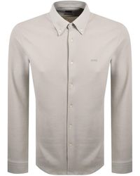 BOSS - Boss Jersey Slim Fit Shirt - Lyst