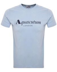 Aquascutum - Logo T Shirt - Lyst
