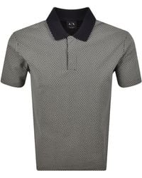 ARMANI EXCHANGE - Patterned Polo T Shirt - Lyst