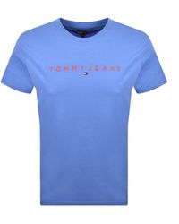 Tommy Hilfiger - Linear Logo T Shirt - Lyst