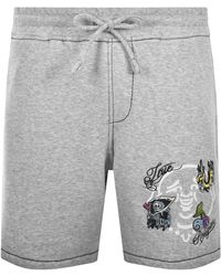 TRUE RELIGION - Buddha Face Fleece Shorts - Lyst