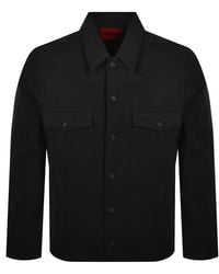HUGO - Enalu Overshirt Jacket - Lyst