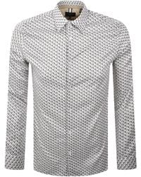 Ted Baker - Hex Geo Long Sleeve Shirt - Lyst