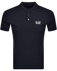 EA7 - Emporio Armani Short Sleeved Polo T Shirt - Lyst