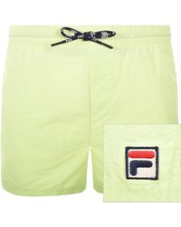 Fila - Artoni Swim Shorts Shadow Lime - Lyst