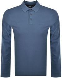 BOSS BUSINESS - Boss Pado 30 Long Sleeved Polo T Shirt - Lyst