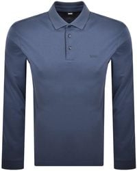 BOSS BUSINESS - Boss Pado 30 Long Sleeved Polo T Shirt - Lyst