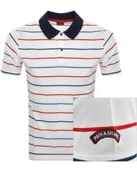 Paul & Shark - Paul And Shark Striped Polo T Shirt - Lyst