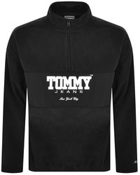 Tommy Hilfiger - Half Zip Fleece Sweatshirt - Lyst