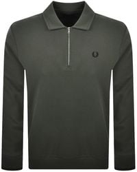 Fred Perry - Collared Sweatshirt - Lyst