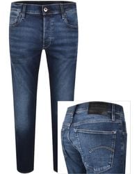 G-Star - G-Star 3301 Slim Fit Jeans Dark Wash - Lyst