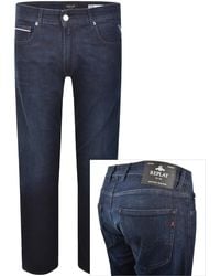 Replay - Grover Straight Fit Jeans Dark Wash - Lyst