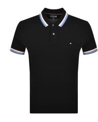 Tommy Hilfiger - Contrast Collar Polo T Shirt - Lyst